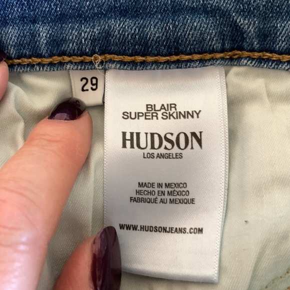 Hudson Blair High Rise Super Skinny Jeans - Picture 14 of 16